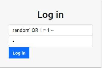 first sql injection in login